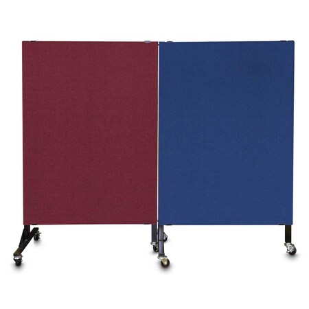 United Visual Products Enclosed Corkboard, 3 Door, 96"x48", 4" Fra UV3420-WHITE-FORBO